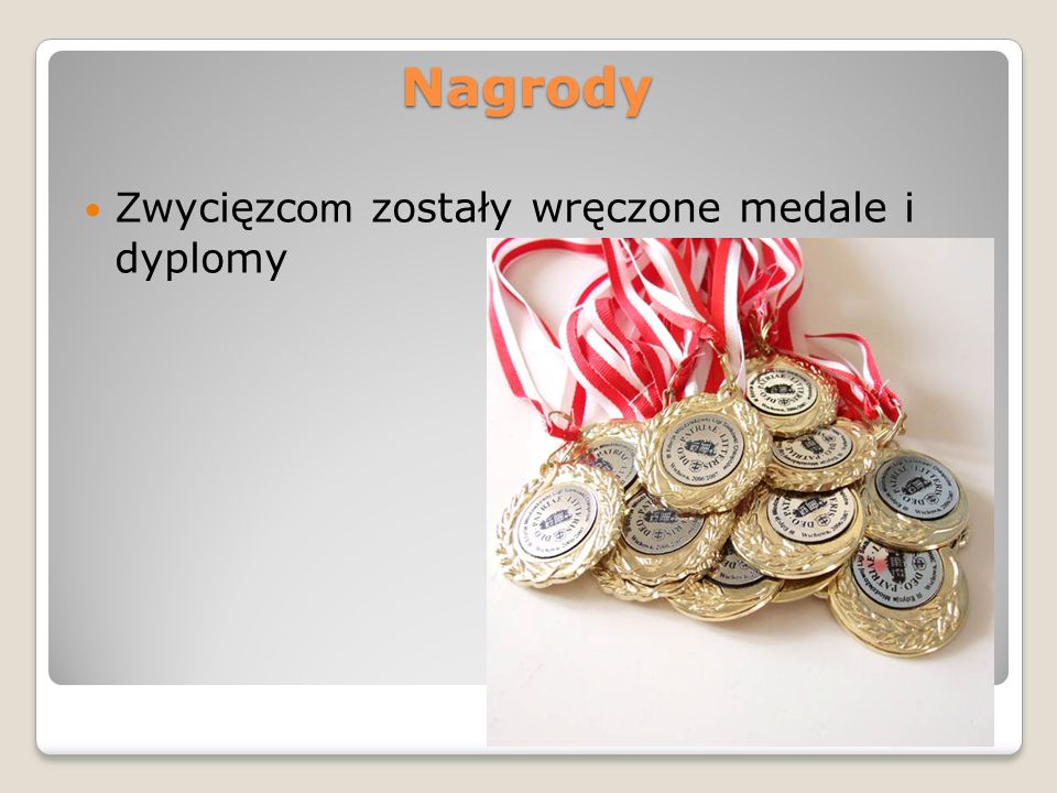 Nagrody Zwycięzcom zostały wręczone medale i dyplomy