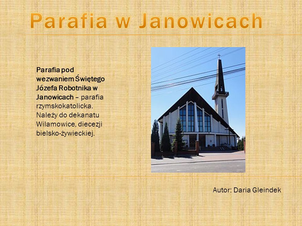 Parafia w Janowicach