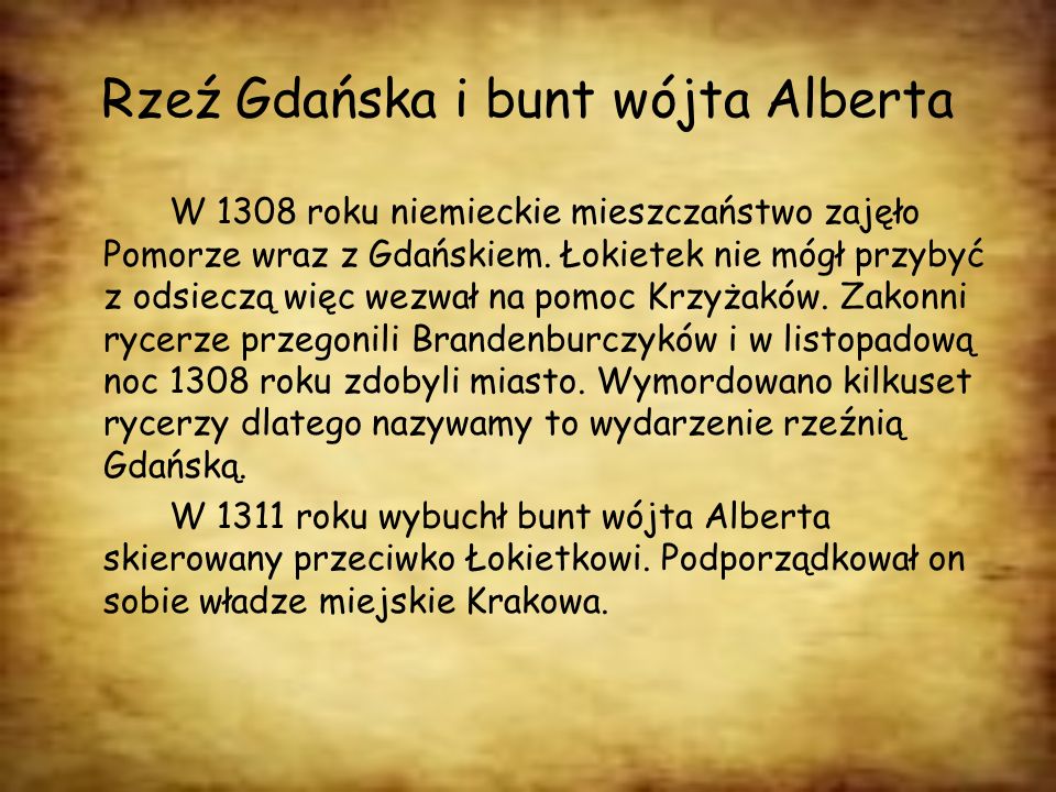 Rzeź Gdańska i bunt wójta Alberta