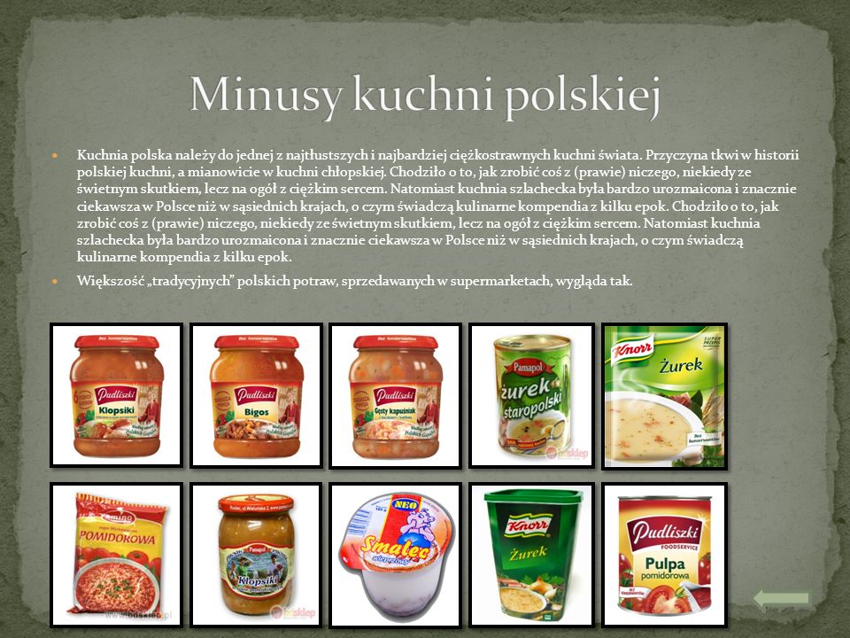 Minusy kuchni polskiej