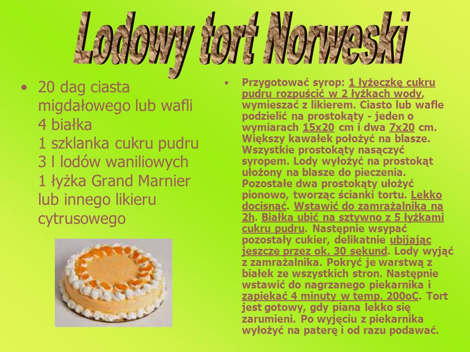 Lodowy tort Norweski