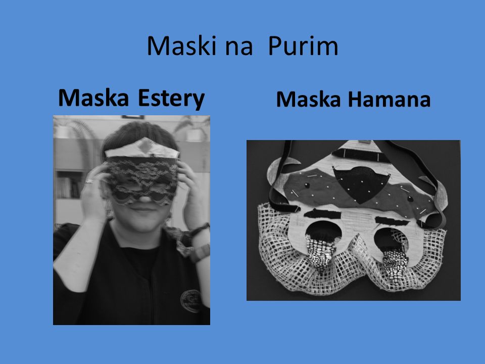 Maski na Purim Maska Estery Maska Hamana