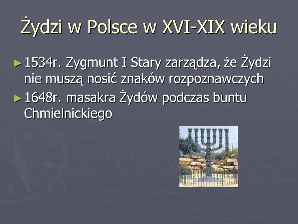 Żydzi w Polsce w XVI-XIX wieku