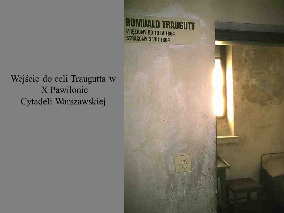 Wejście do celi Traugutta w X Pawilonie Cytadeli Warszawskiej