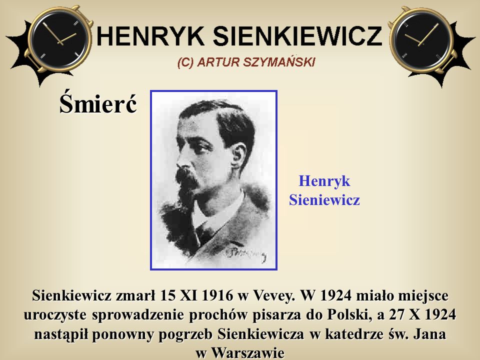 Śmierć Henryk Sieniewicz