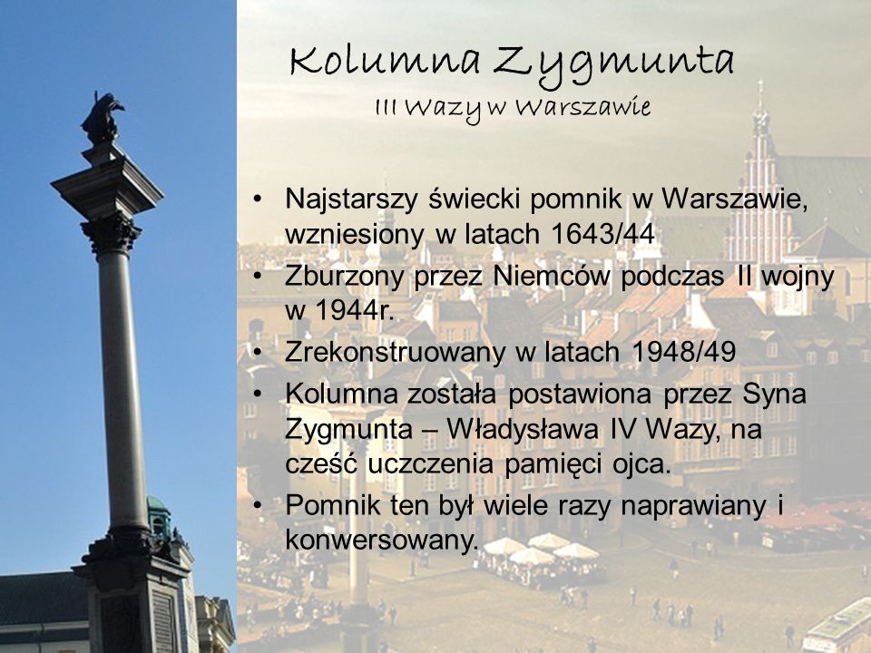 Kolumna Zygmunta III Wazy w Warszawie