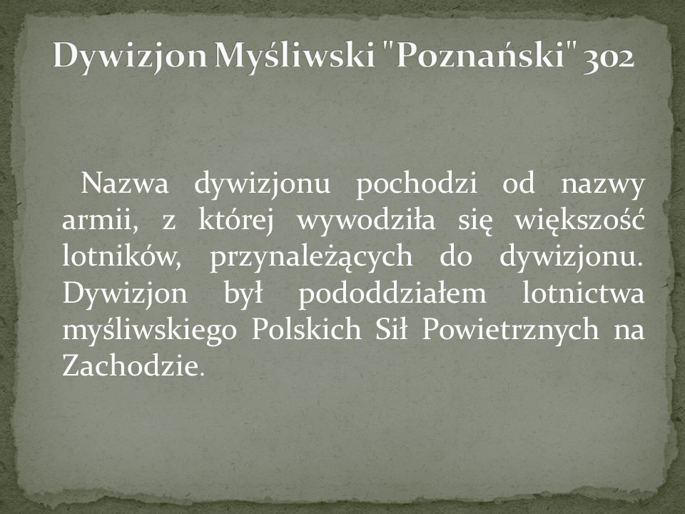Dywizjon Myśliwski Poznański 302
