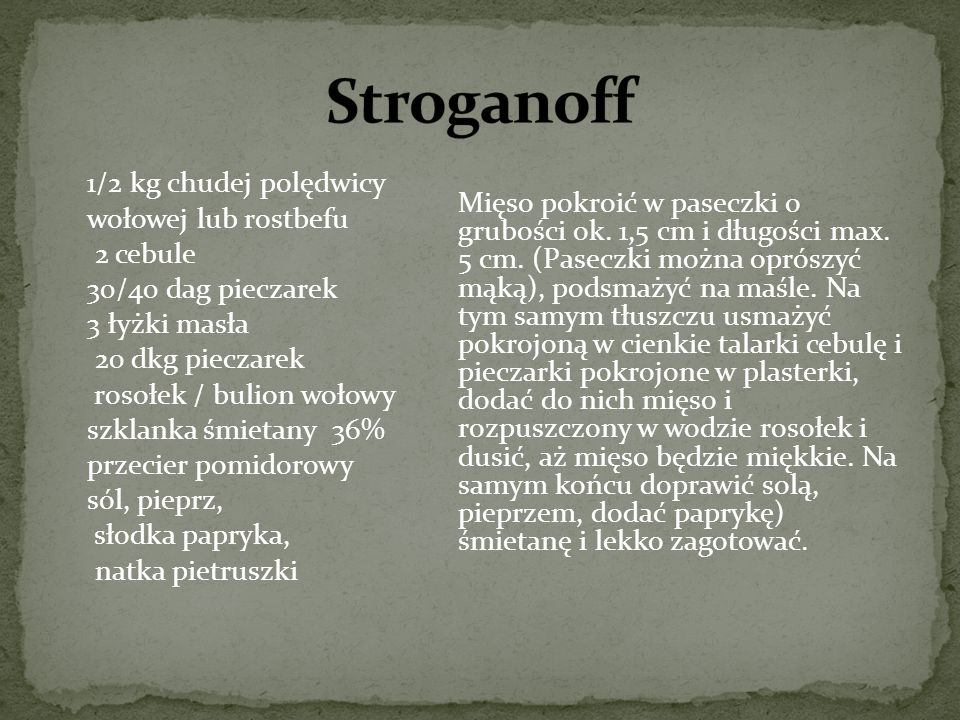 Stroganoff