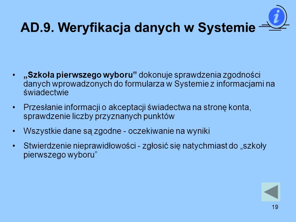 AD.9. Weryfikacja danych w Systemie