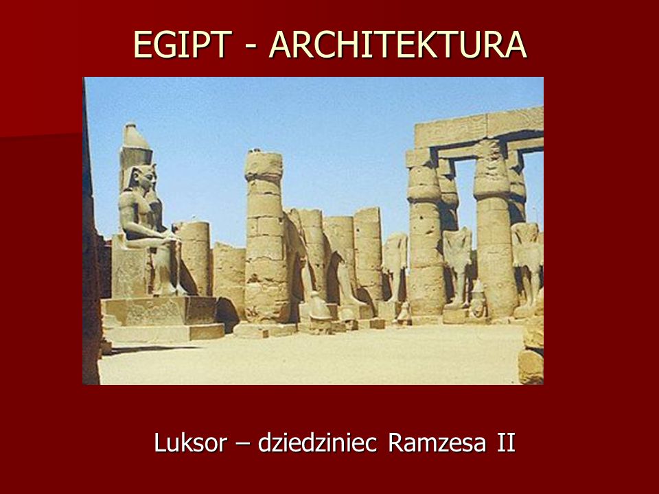 Luksor – dziedziniec Ramzesa II