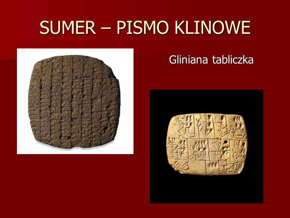 SUMER – PISMO KLINOWE Gliniana tabliczka