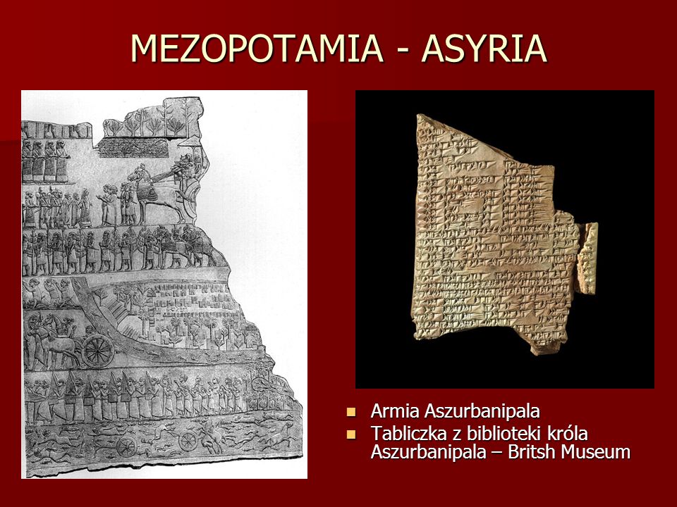 MEZOPOTAMIA - ASYRIA Armia Aszurbanipala