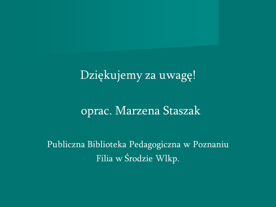 Publiczna Biblioteka Pedagogiczna w Poznaniu