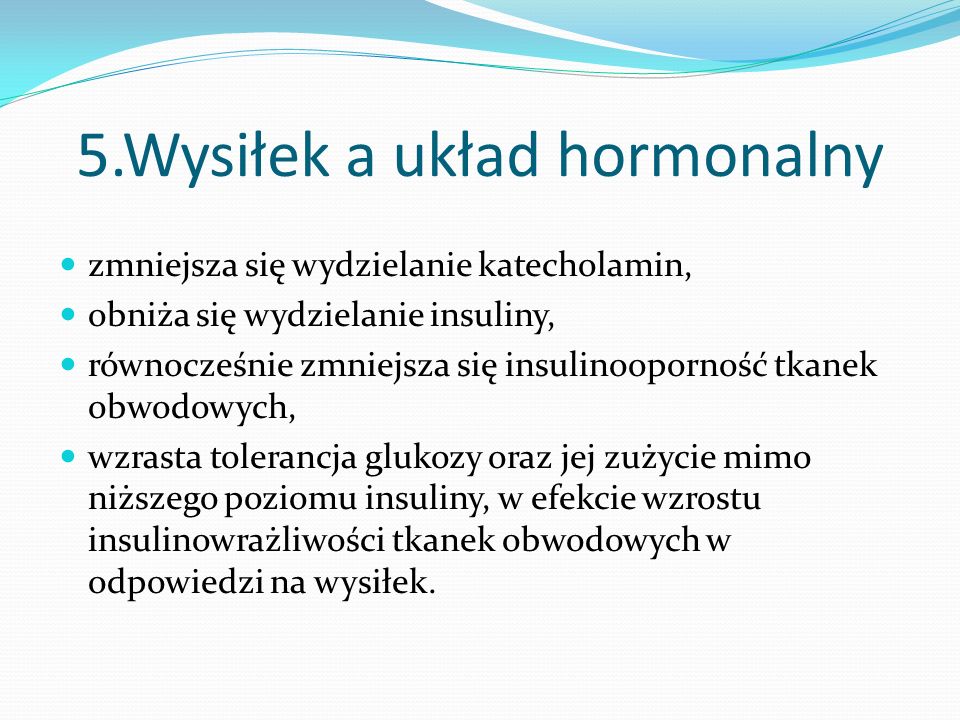 5.Wysiłek a układ hormonalny