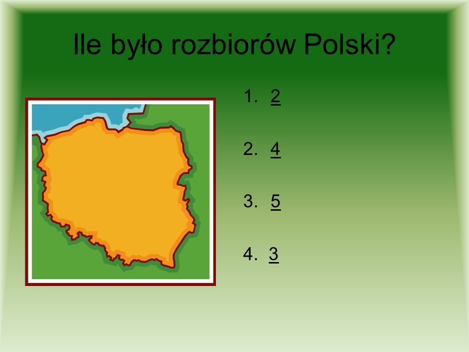 Ile było rozbiorów Polski
