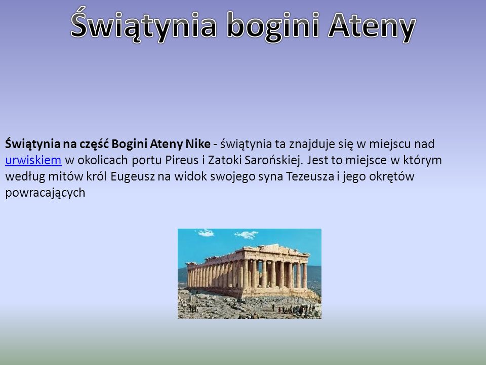 Świątynia bogini Ateny