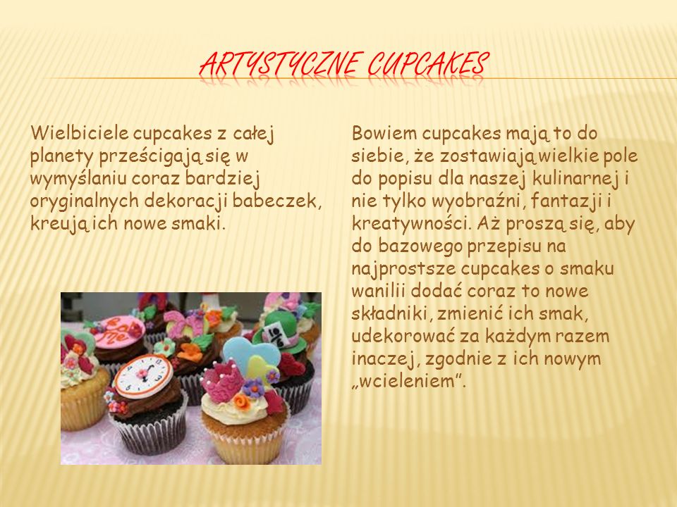 Artystyczne cupcakes