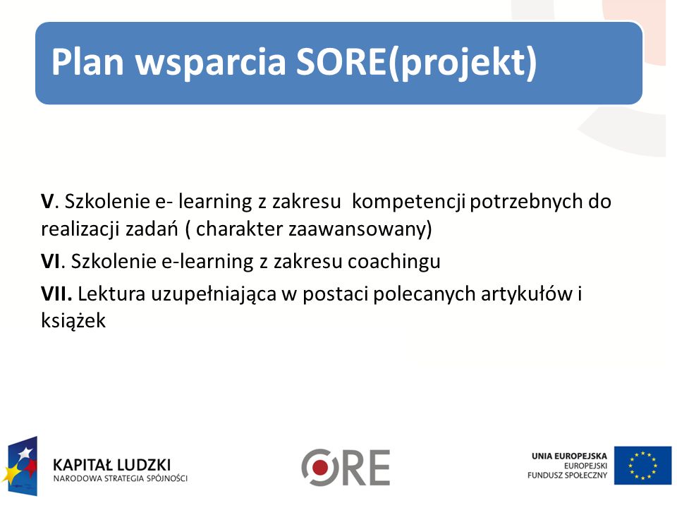 Plan wsparcia SORE(projekt)
