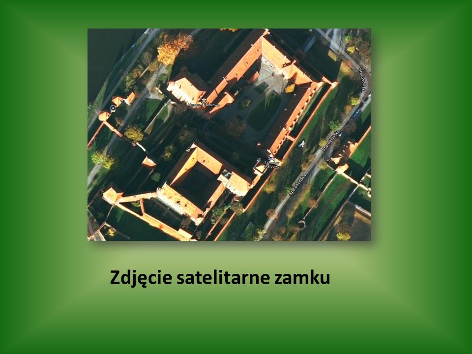 Zdjęcie satelitarne zamku