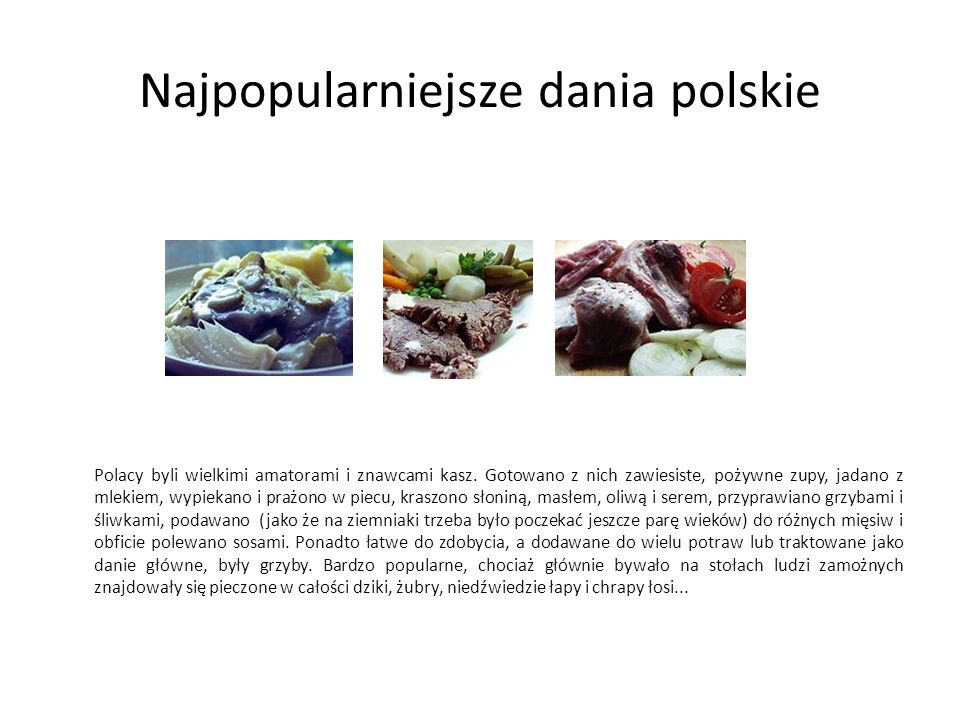 Najpopularniejsze dania polskie