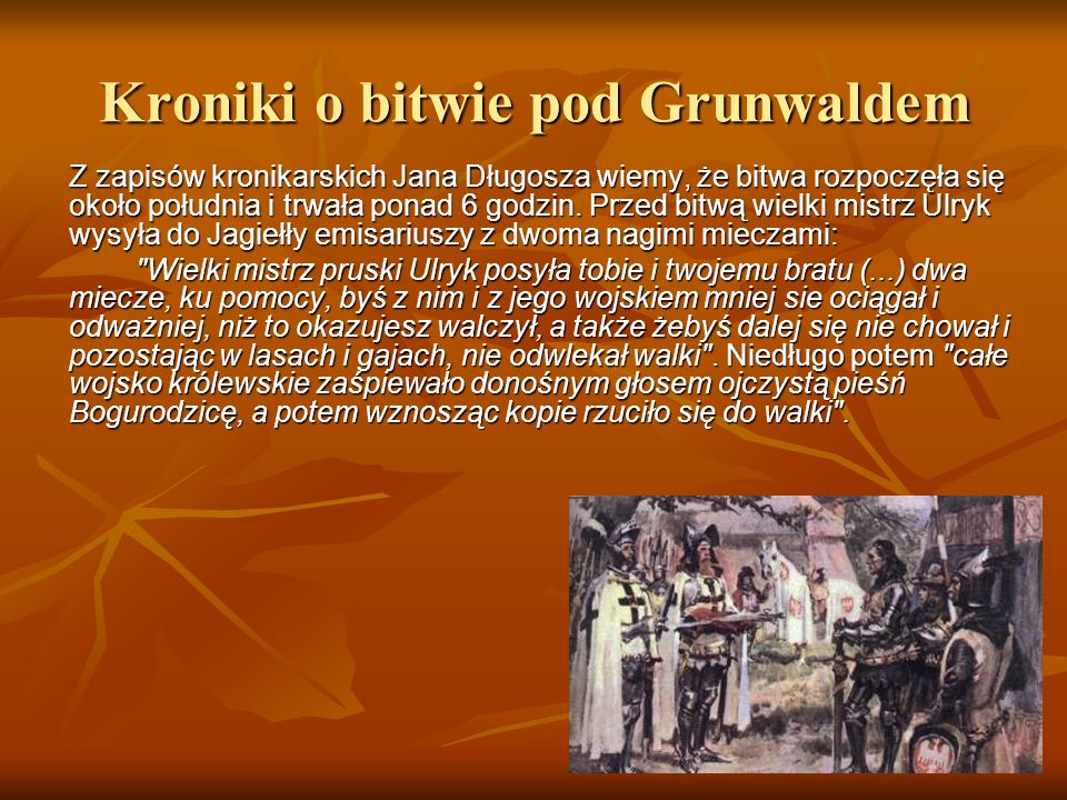 Kroniki o bitwie pod Grunwaldem