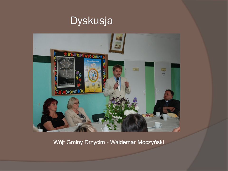 Dyskusja Wójt Gminy Drzycim - Waldemar Moczyński