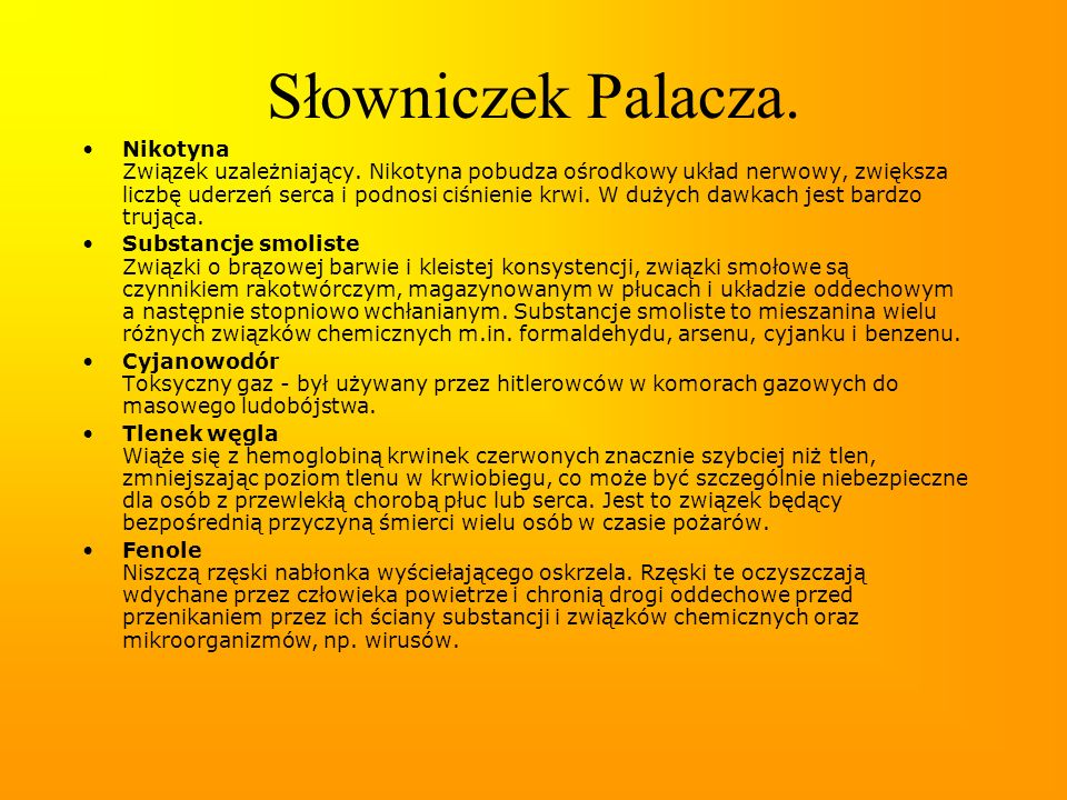 Słowniczek Palacza.