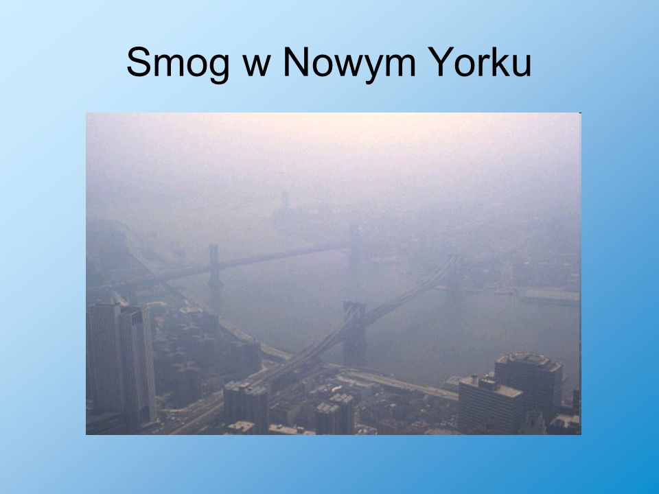 Smog w Nowym Yorku