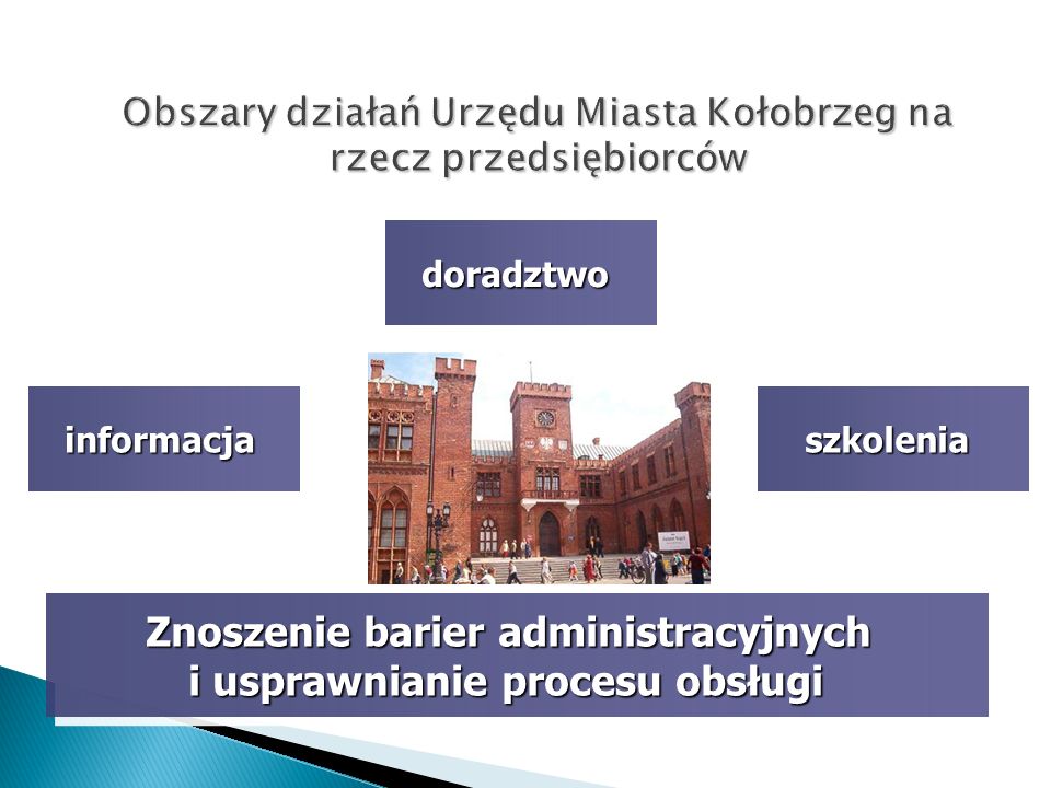 Obszary działań Urzędu Miasta Kołobrzeg na rzecz przedsiębiorców