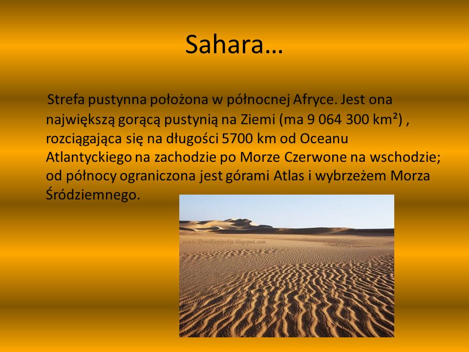 Sahara…