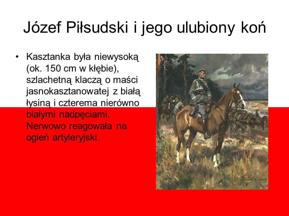 Józef Piłsudski i jego ulubiony koń
