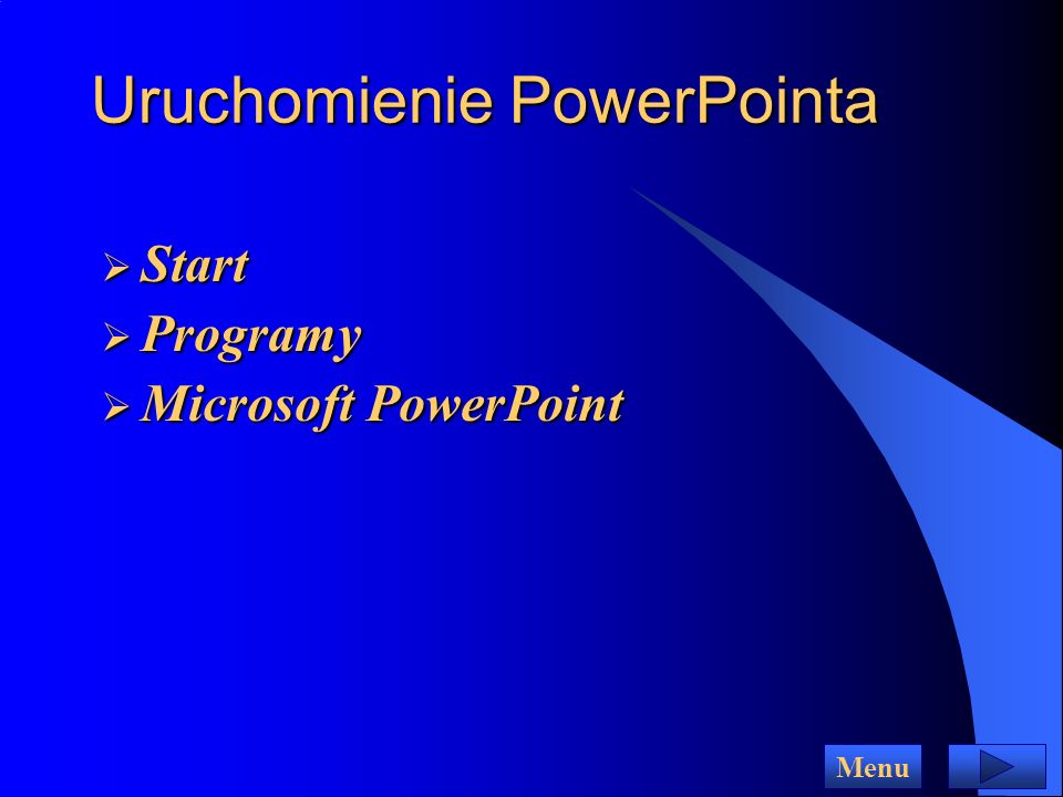 Uruchomienie PowerPointa