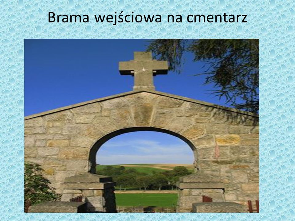 Brama wejściowa na cmentarz