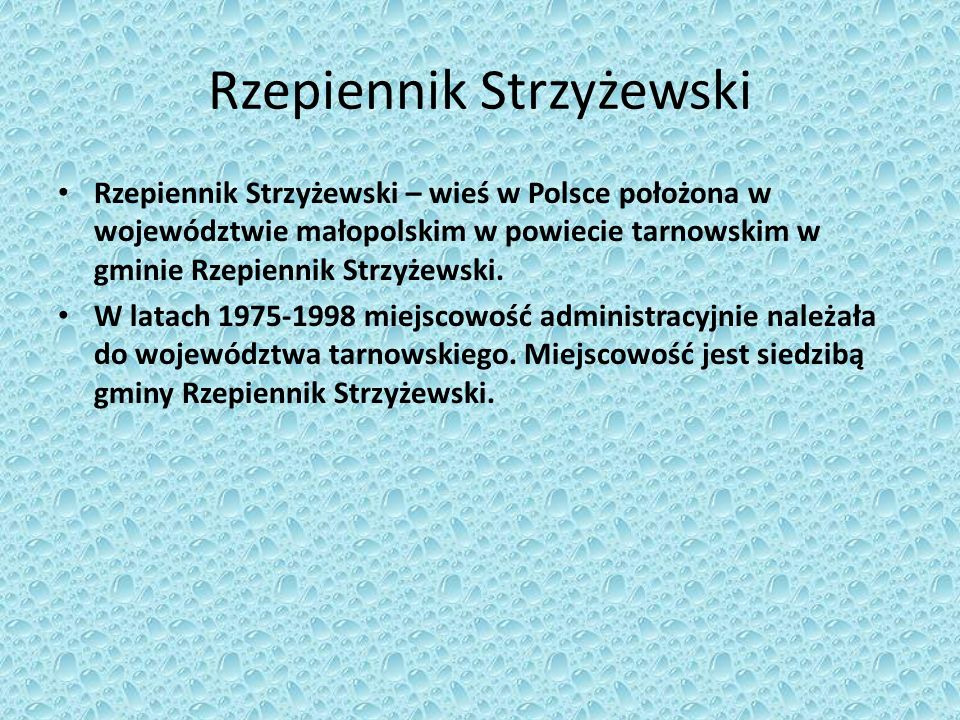 Rzepiennik Strzyżewski