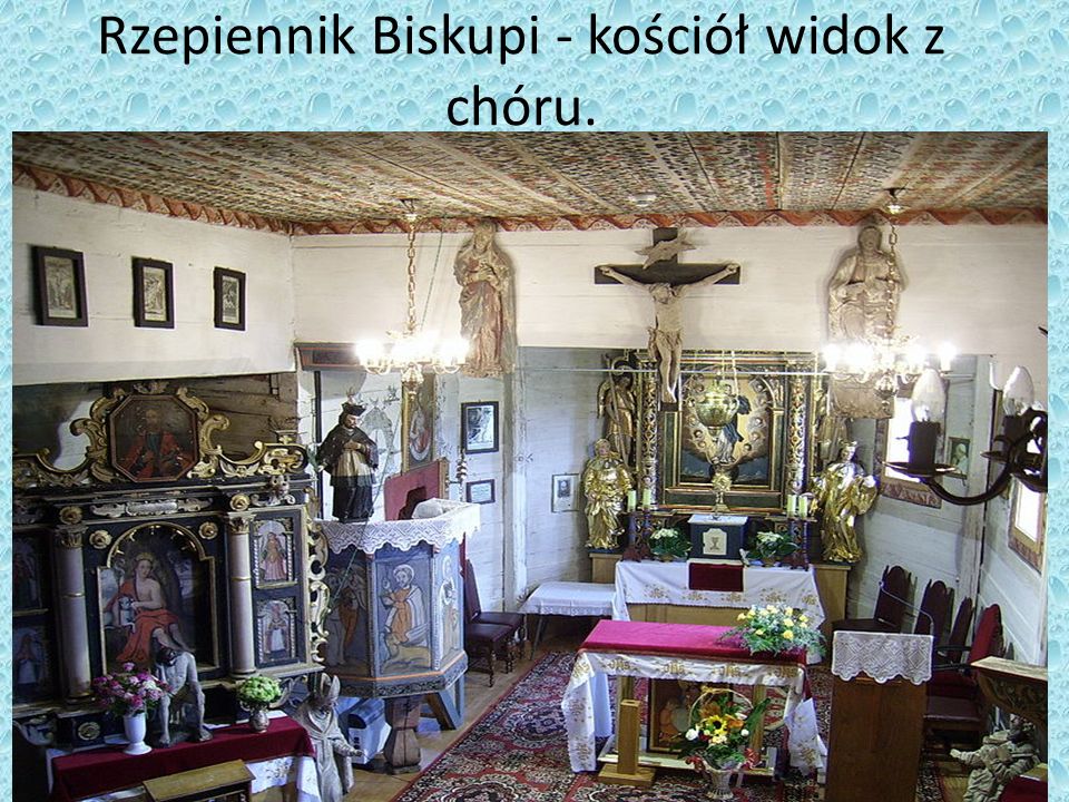 Rzepiennik Biskupi - kościół widok z chóru.