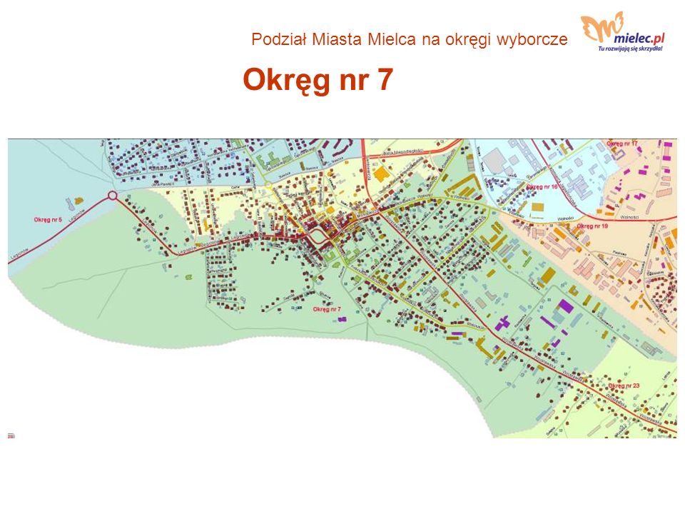 Podział Miasta Mielca na okręgi wyborcze