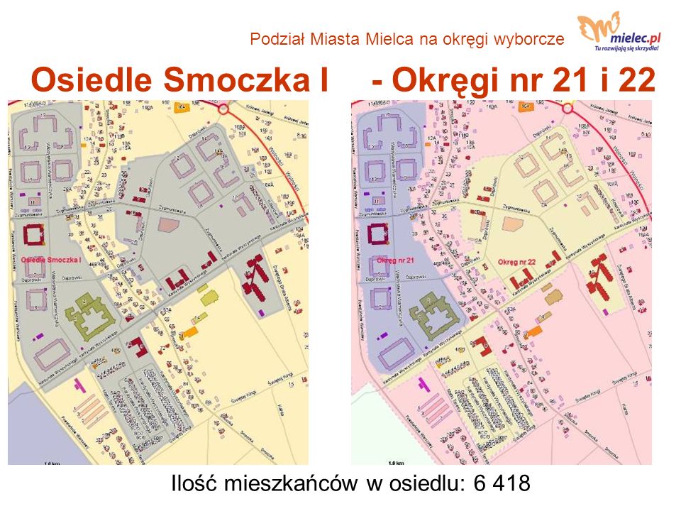 Osiedle Smoczka I - Okręgi nr 21 i 22