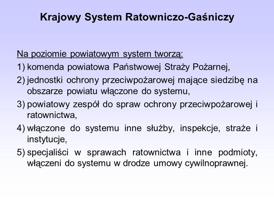 Krajowy System Ratowniczo-Gaśniczy