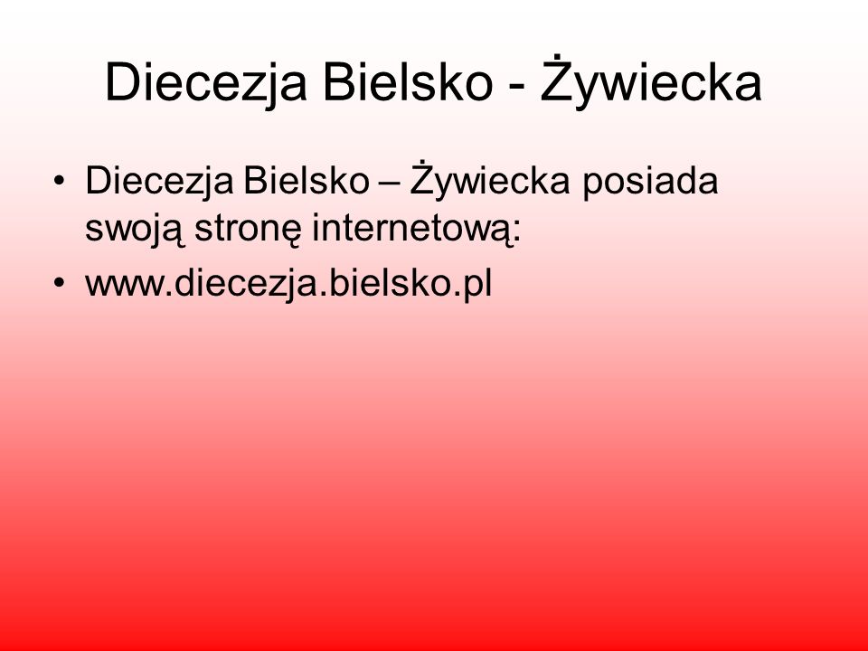 Diecezja Bielsko - Żywiecka