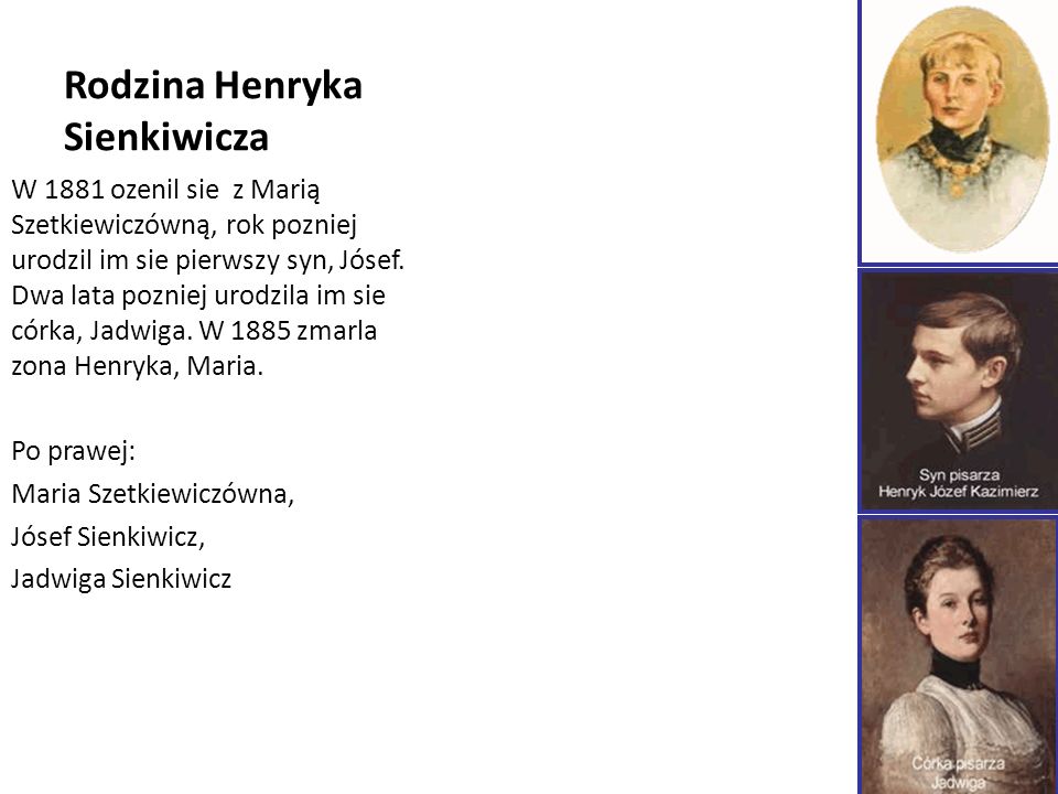Rodzina Henryka Sienkiwicza