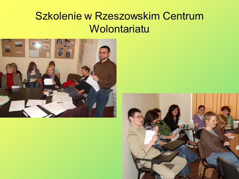 Szkolenie w Rzeszowskim Centrum Wolontariatu