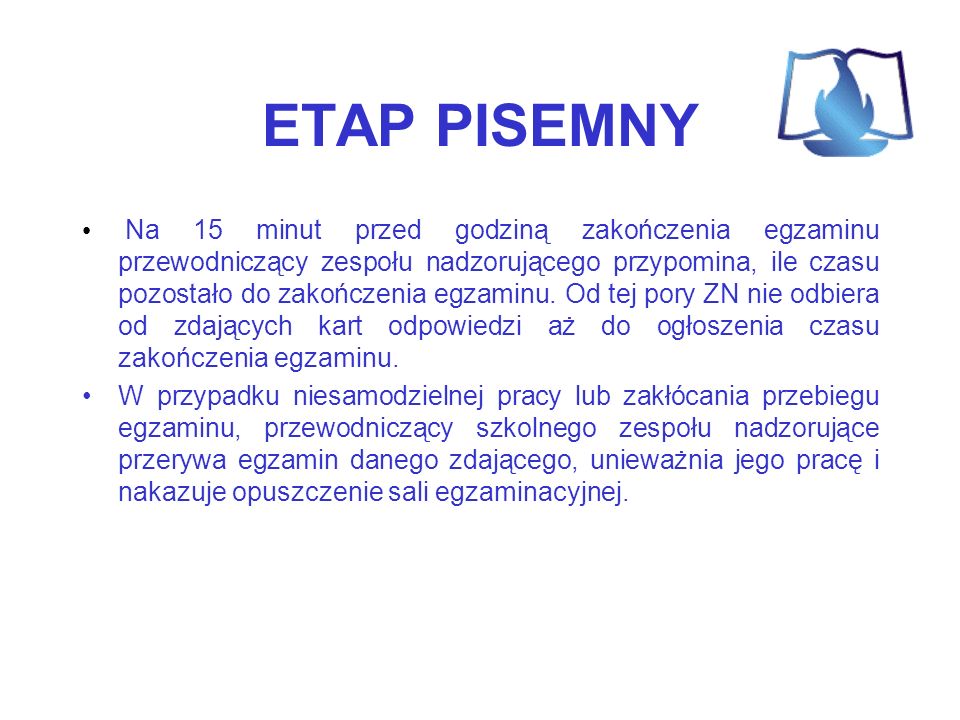ETAP PISEMNY