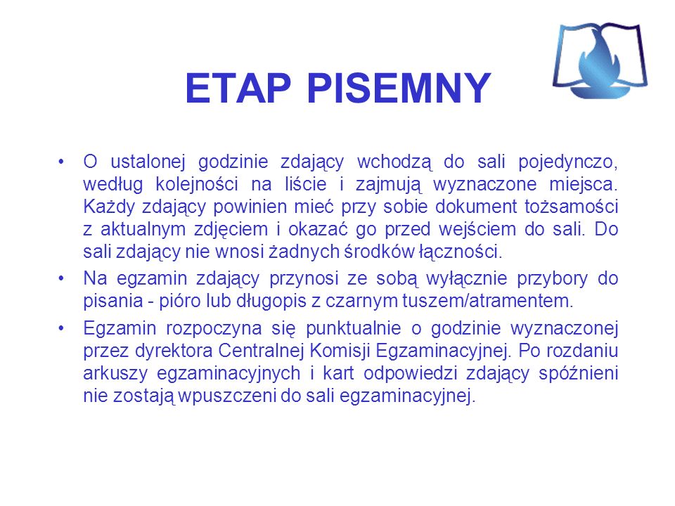 ETAP PISEMNY
