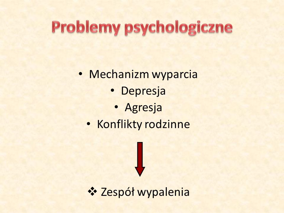 Problemy psychologiczne