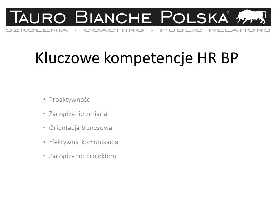 Kluczowe kompetencje HR BP
