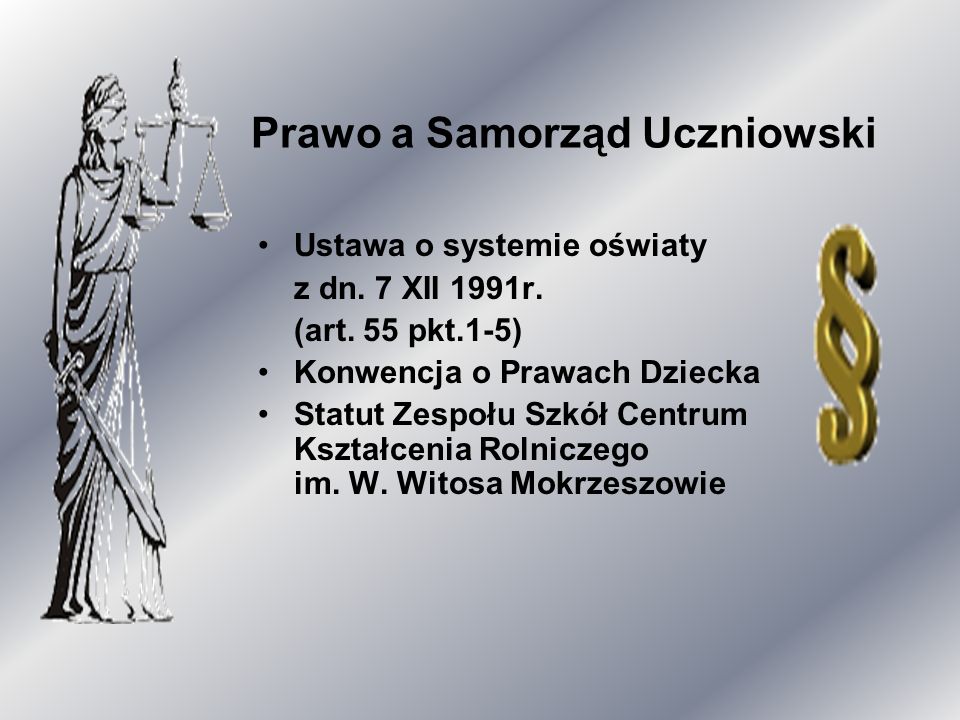 Prawo a Samorząd Uczniowski