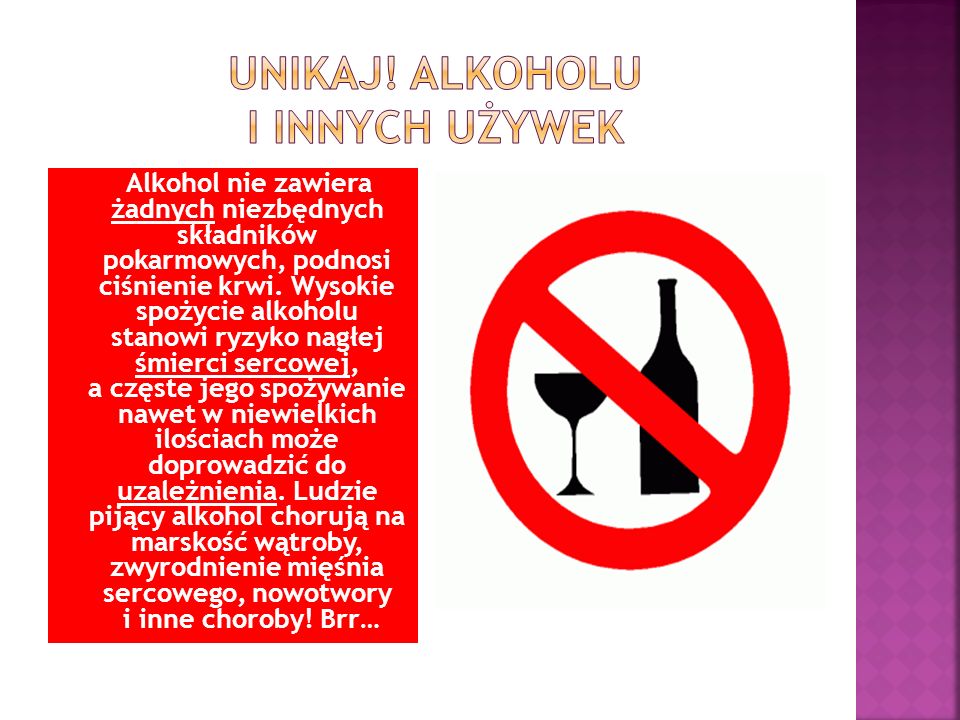 Unikaj! alkoholu i innych używek