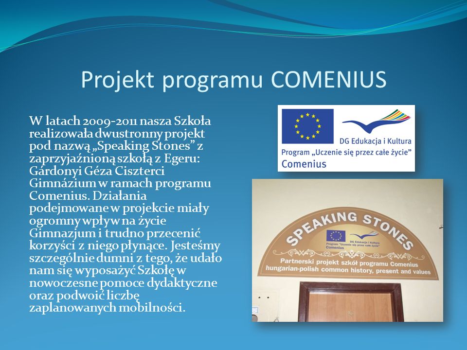 Projekt programu COMENIUS