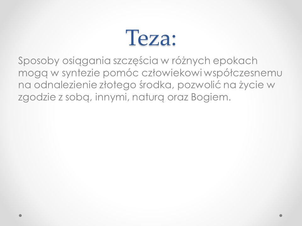 Teza: