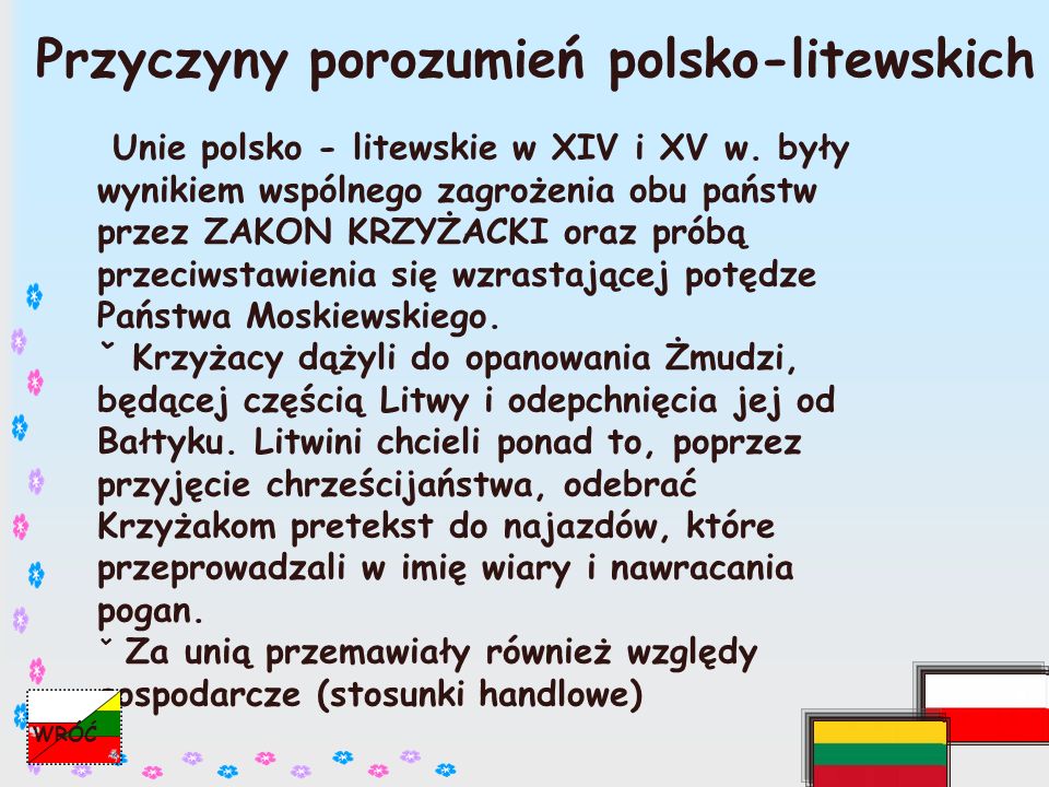 Przyczyny porozumień polsko-litewskich
